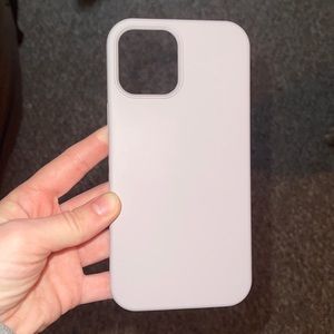 baby purple silicone iphone 12 pro max case